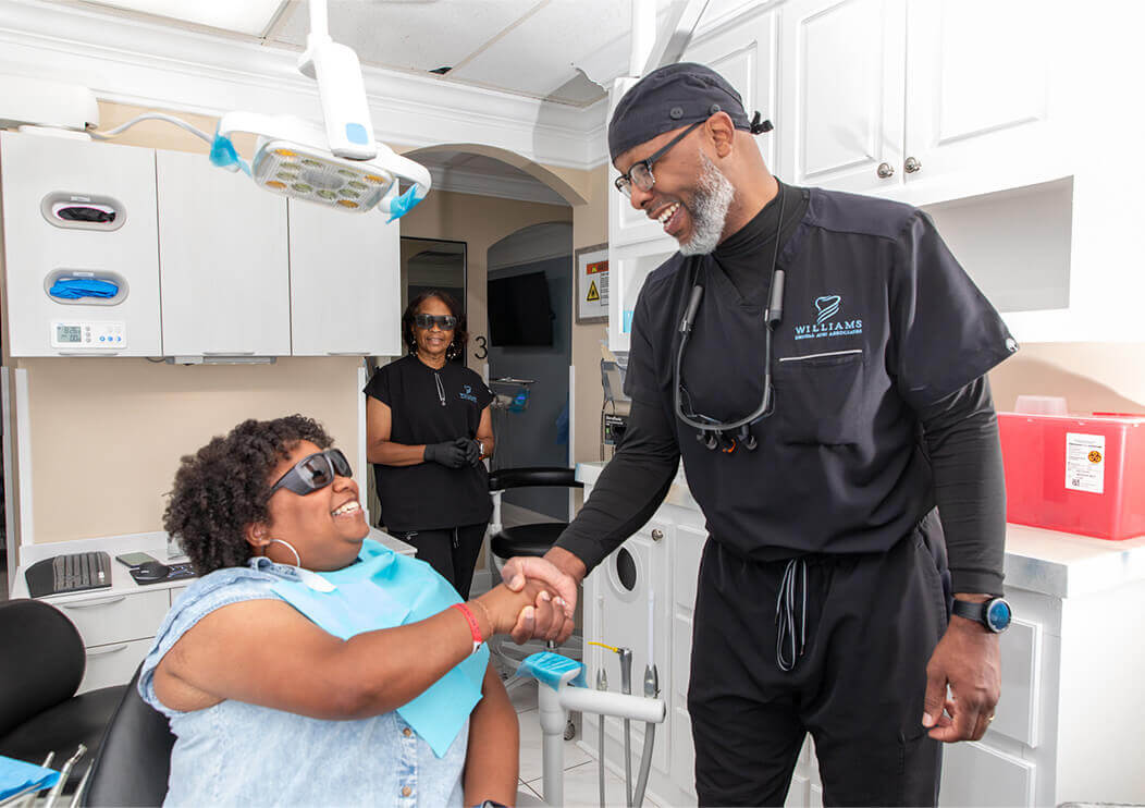 Gary Williams, DMD  and patient